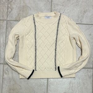 La Ligne x Target Cream Cable Knit Sweater size XS